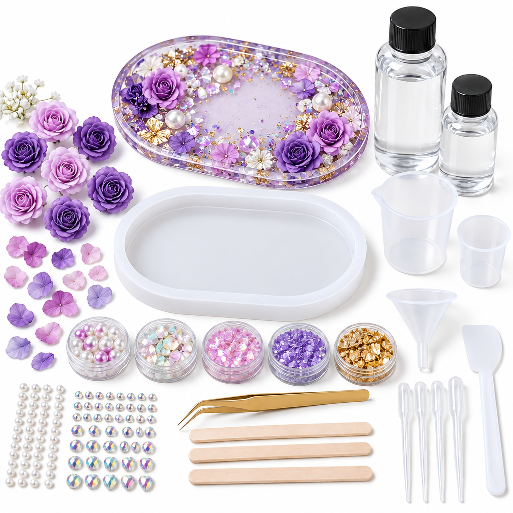 Iridescent Gem Bow Silicone Mold Resin Kit