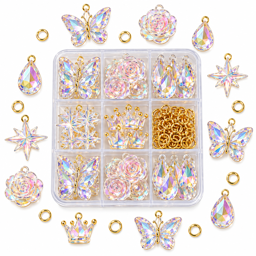 （7）Crystal Charm Acrylic Chip Pack