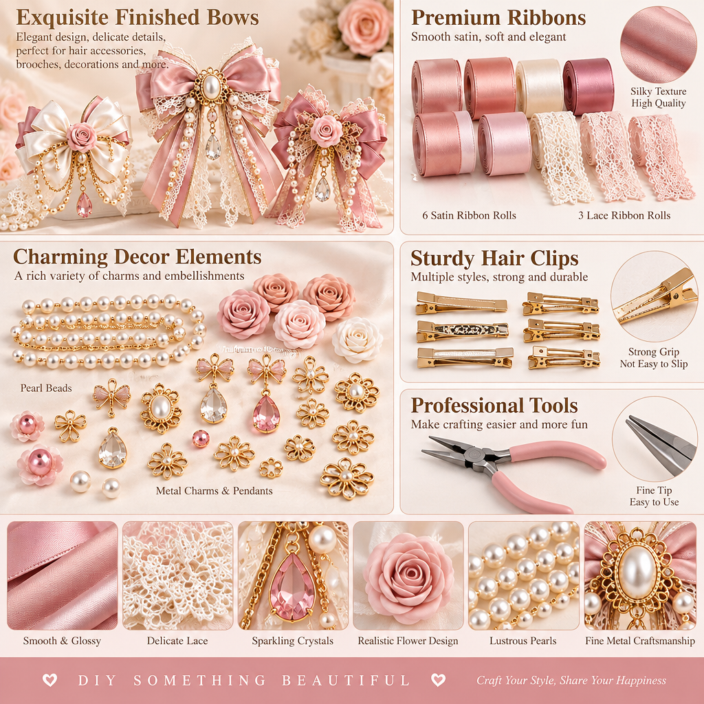 Pearl & Crystal Beaded Jewelry Making Kit
