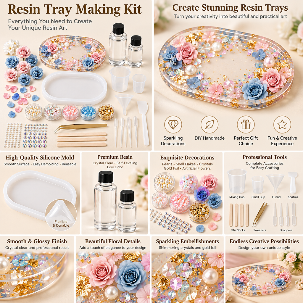 Iridescent Gem Bow Silicone Mold Resin Kit