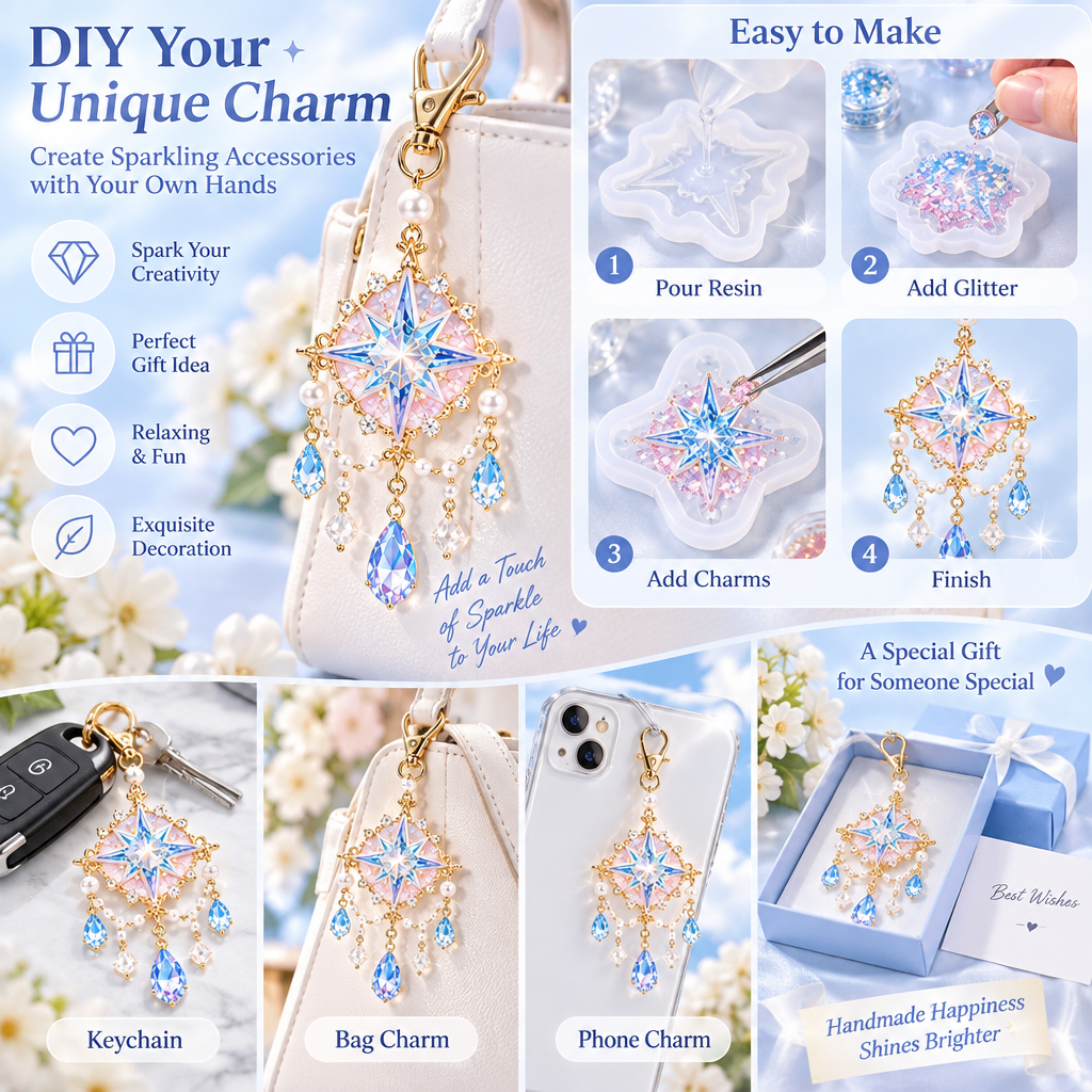 Rose Bouquet Resin Jewelry Tray DIY Kit