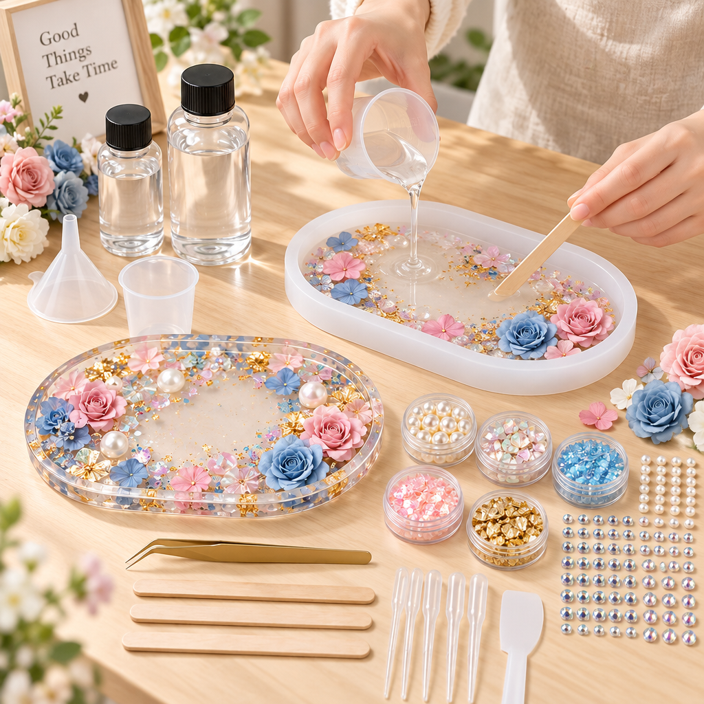 Iridescent Gem Bow Silicone Mold Resin Kit