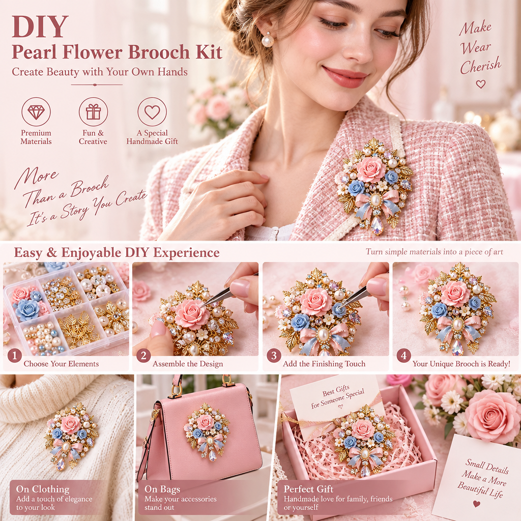 Vintage Rose Earring Making Kit
