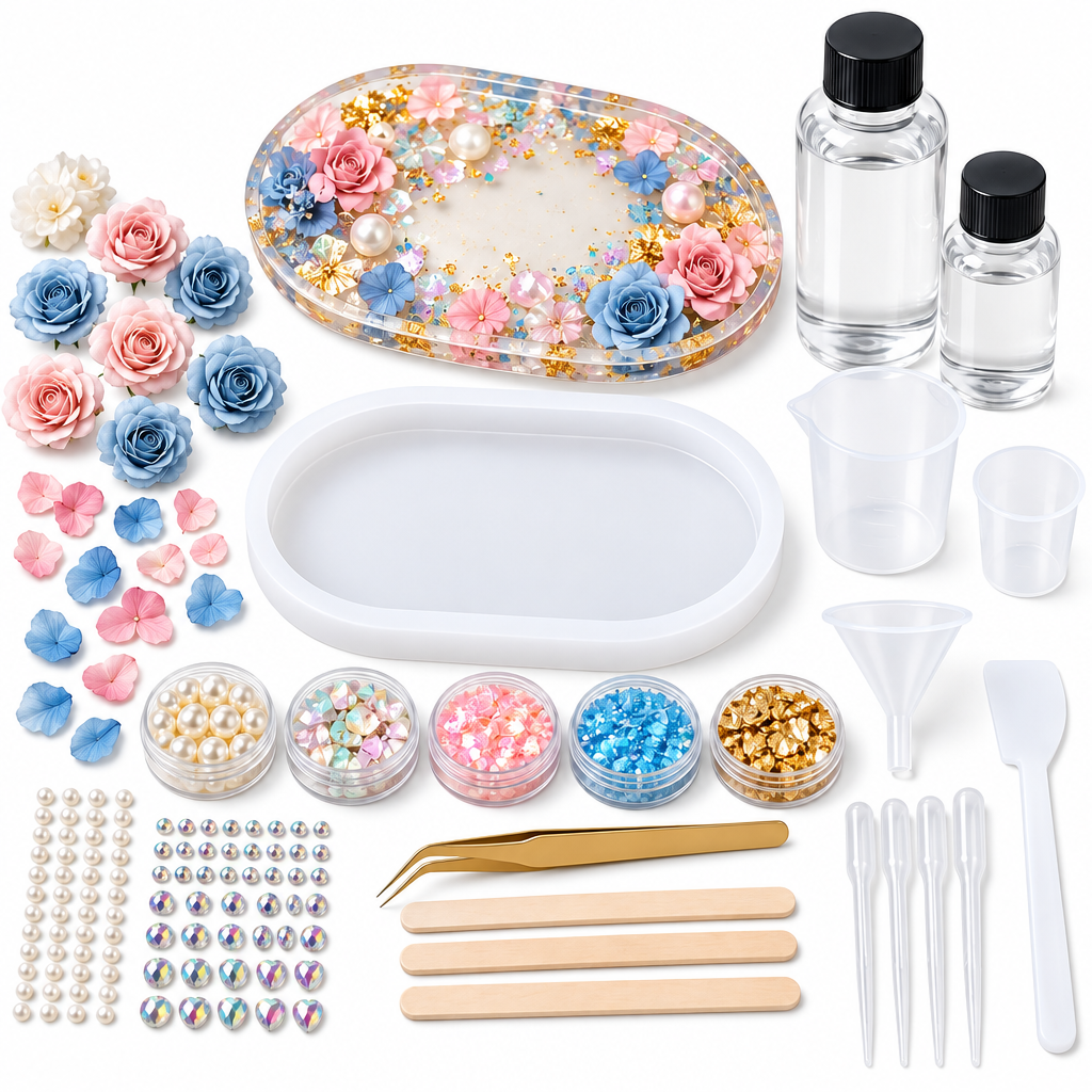 Iridescent Gem Bow Silicone Mold Resin Kit