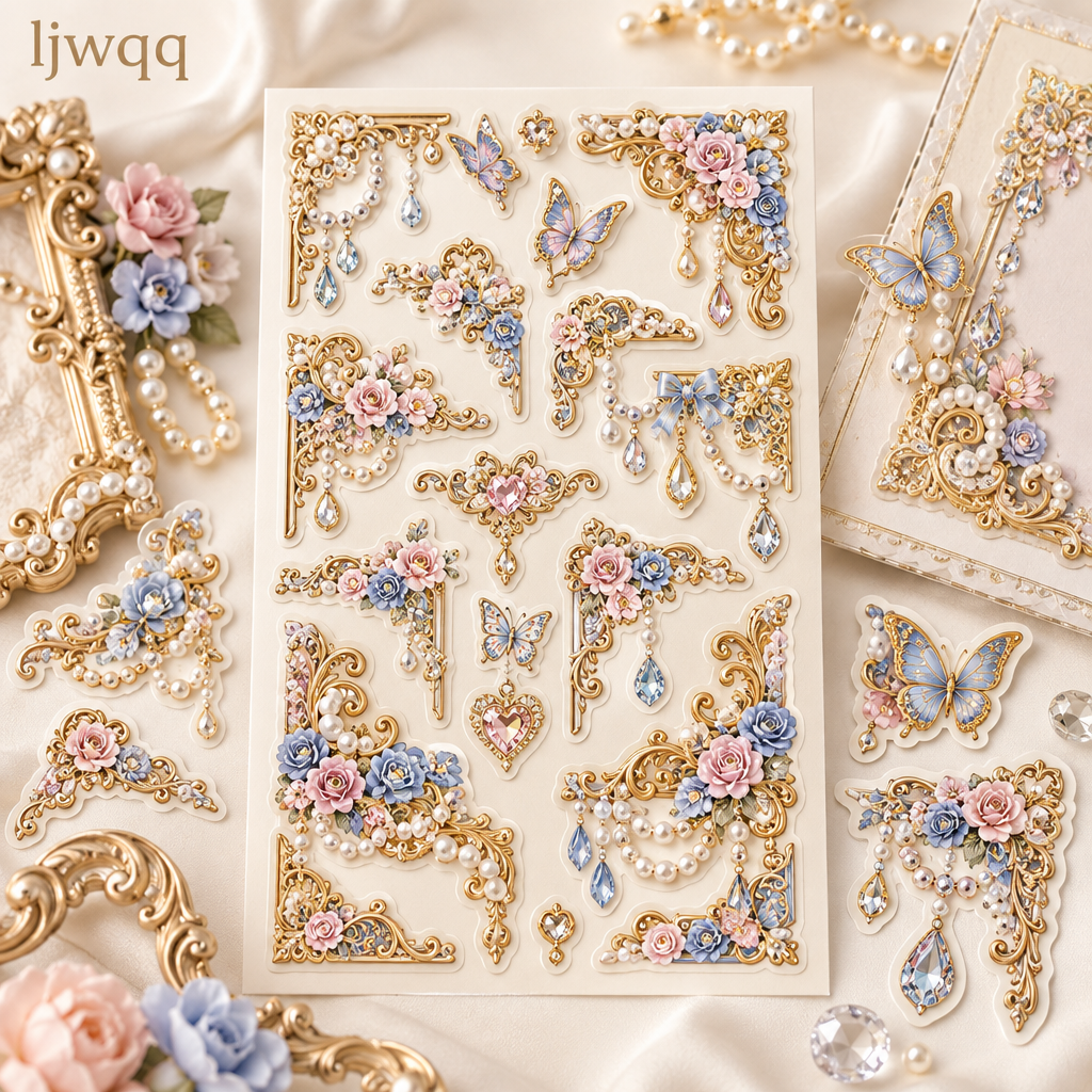 （5）Maximalist Baroque Corner Border Sticker Pack