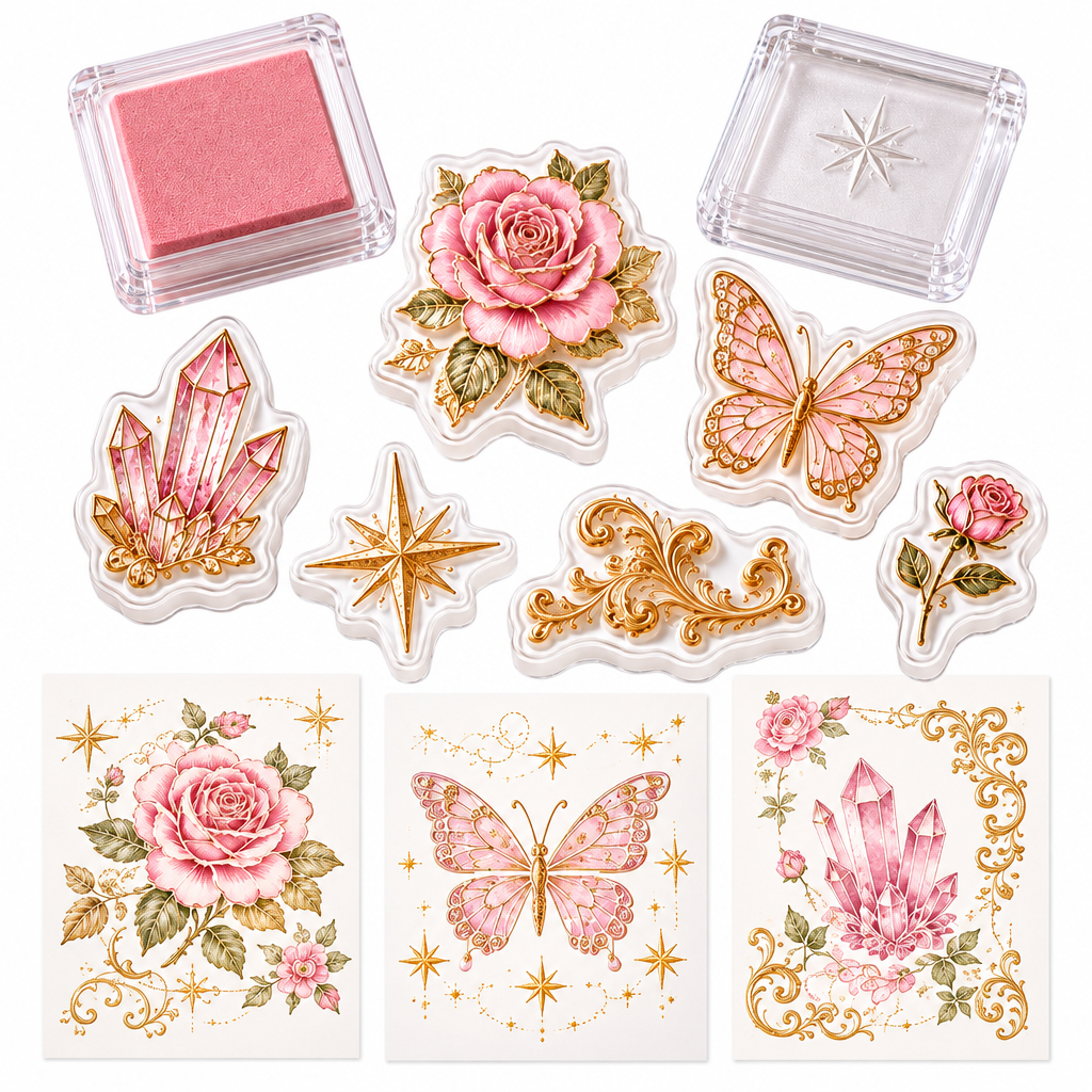 （8）Dreamy Garden Journal Stamp Set