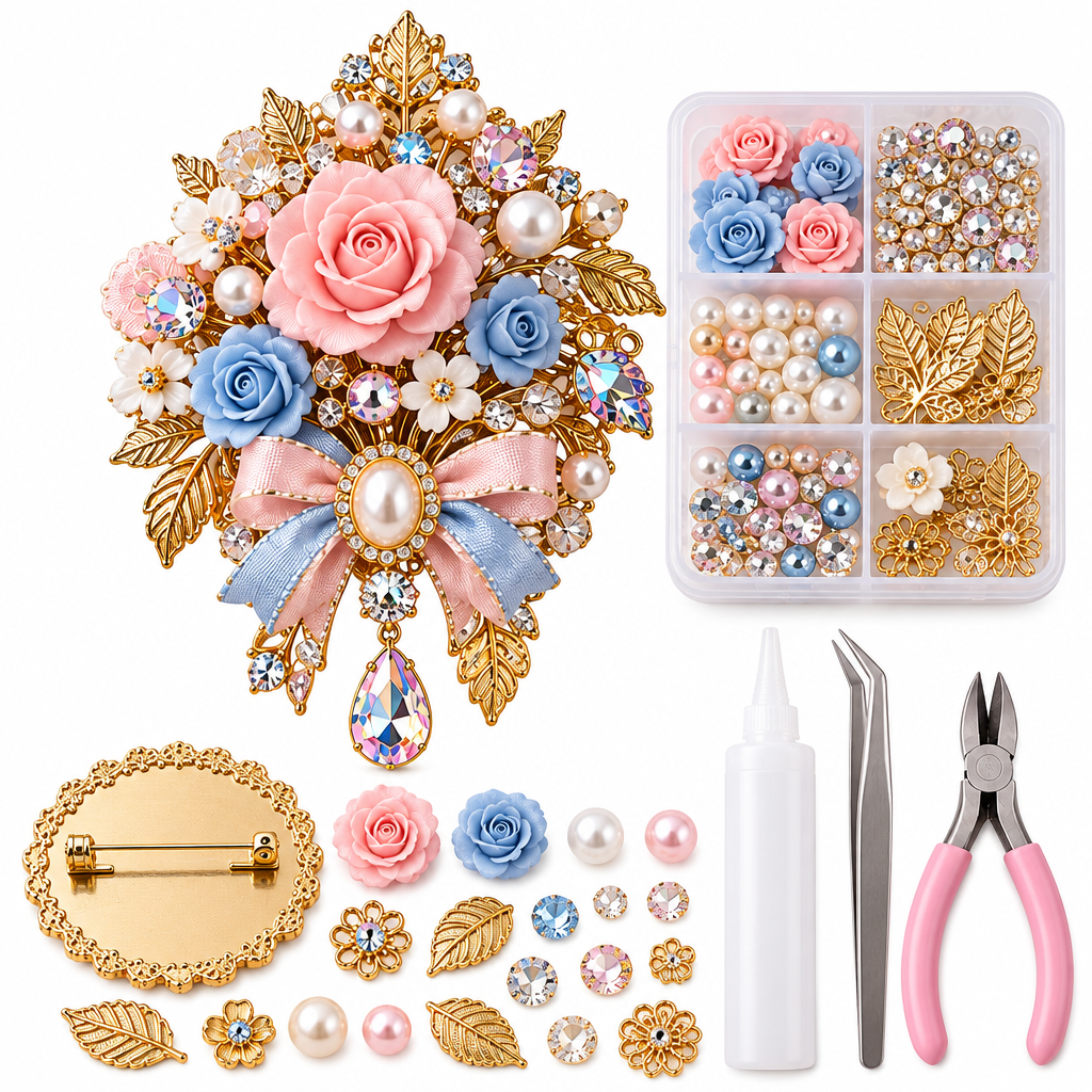 Vintage Rose Earring Making Kit