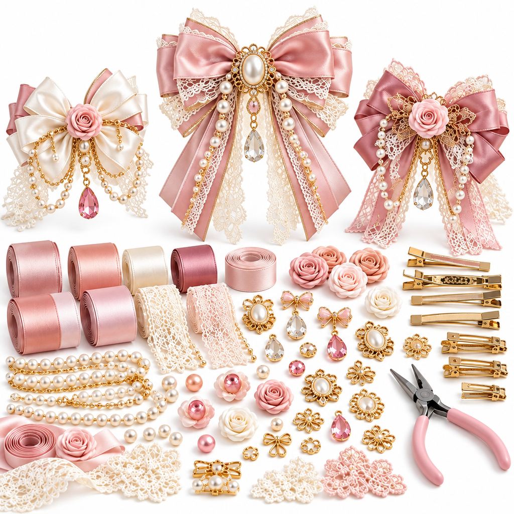 Pearl & Crystal Beaded Jewelry Making Kit