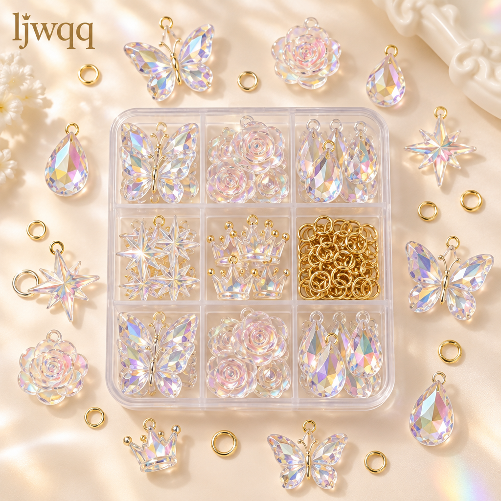 （7）Crystal Charm Acrylic Chip Pack