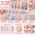 （6）Pearl Lace Washi Tape Set
