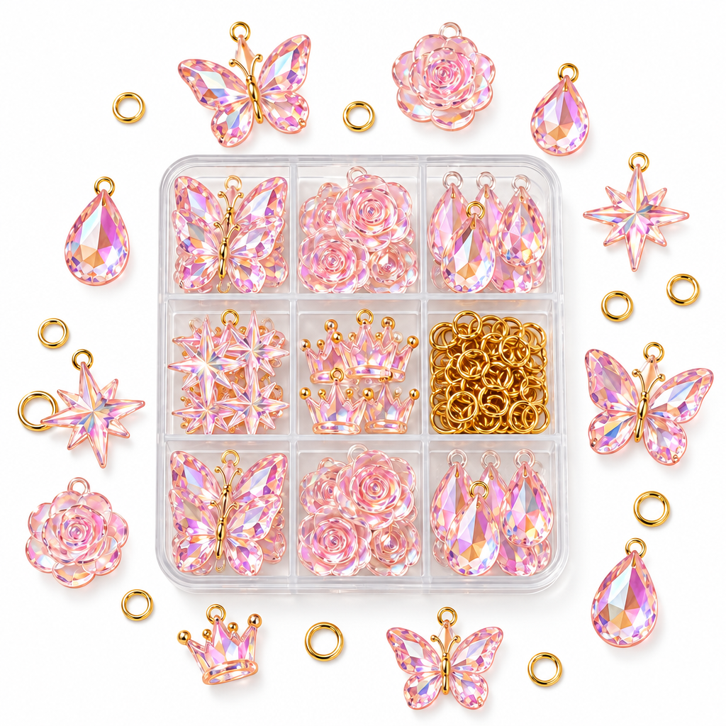 （7）Crystal Charm Acrylic Chip Pack