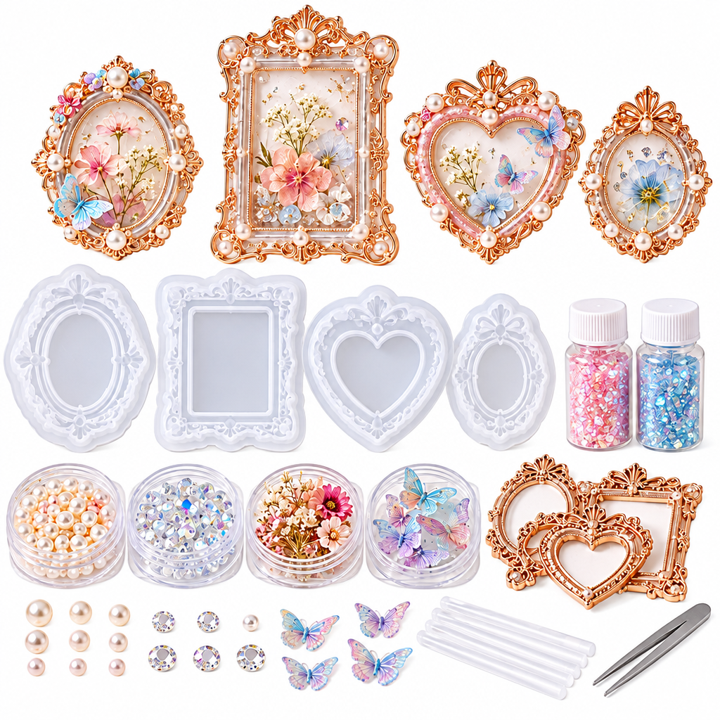 Baroque Mini Photo Frame Resin DIY Kit